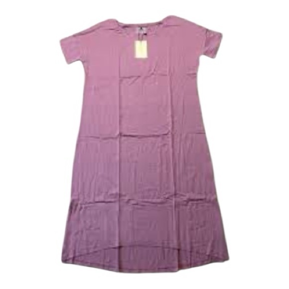 RECLINER Night Tee Sleep Dress V2 Fallen Rose M, L, XL Short Sleeve Midi - Picture 4 of 8